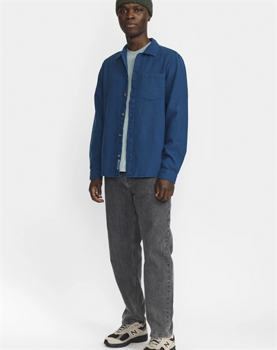 Revolution - Casual Skjorte - Dark Blue